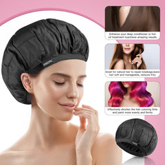 Amzpic heat cap in microwave illustrating quick cordless heating convenience