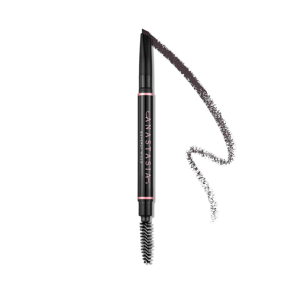 Anastasia Brow Definer front view showing slim retractable pencil and spoolie for easy shaping