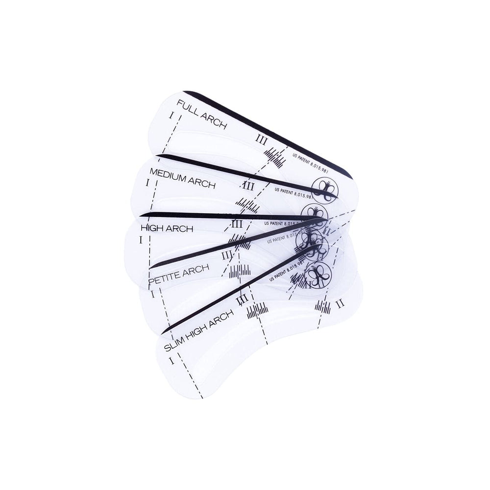 Anastasia Beverly Hills stencils front packaging showing all five shapes and benefits