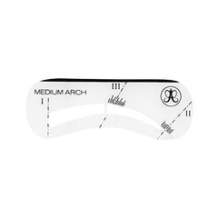 Anastasia Beverly Hills stencil held against eyebrow demonstrating guided filling benefit