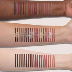 Anastasia Beverly Hills pencil applied on lips showing clean lining benefit