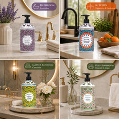 AnatoliaDaphne Argan + Peppermint bottle shown near kitchen sink for freshness