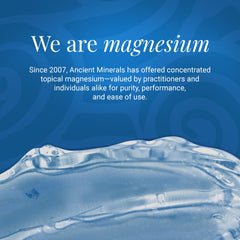 Ancient Minerals open jar with gel texture, showing smooth hydrating application