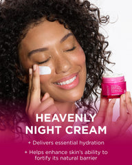 Andalou Naturals open jar texture highlighting rich cream for overnight hydration