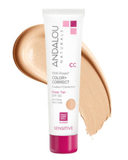 Andalou Naturals front tube showing product label and compact size