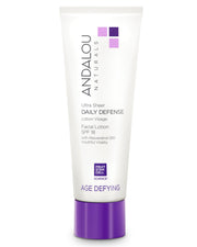 Andalou Naturals front packaging showing SPF 18 and benefits