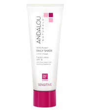 Andalou Naturals front packaging showing SPF 18 protection and lightweight lotion benefit