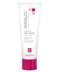 Andalou Naturals front packaging showing SPF 18 protection and lightweight lotion benefit