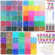 ANDGING full kit box showing all rhinestones and tools for instant crafting