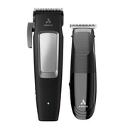 Andis clipper front view showing design and power button for reliable control