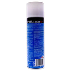 Andis nozzle close-up demonstrating comfort-tip spray that removes hair and cools blades