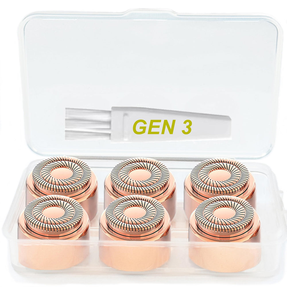 Angel Kiss front packaging showing six replacement heads and benefits