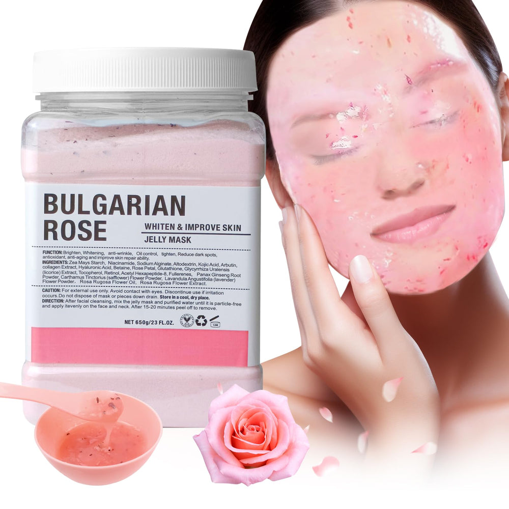 Angeland front packaging showing product tub and Bulgarian rose for easy identification and trust