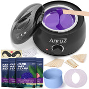 ANRUZ complete waxing kit layout showing all components and convenience