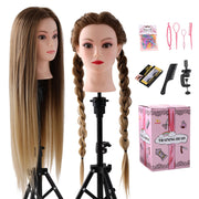 Anstar front view showing full blonde gradient hair for realistic practice