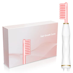 ANTMPO hair growth comb front view showing compact design and easy grip benefit