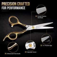 ANYSIN shears in use by stylist for precise hair detailing and speed