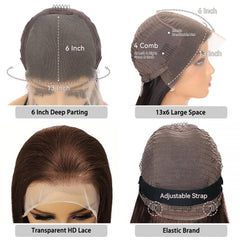 Aoque transparent 13x6 lace edge showing invisible hairline blend