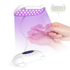 AORAEM front view showing lamp and fast curing benefit