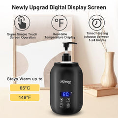 AOWOSA digital display and controls close-up showing precise temperature and timer accuracy