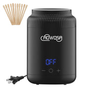AOWOSA front view compact wax warmer showing sleek portable design and quick setup benefit