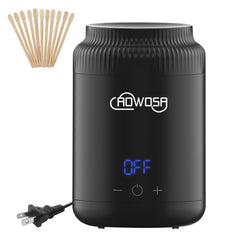 AOWOSA front view compact wax warmer showing sleek portable design and quick setup benefit