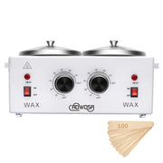 AOWOSA front view double wax warmer showing durable design and fast heating