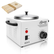 AOWOSA front view of wax heater showing durable stainless body and controls for reliable performance