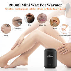 AOWOSA removable non-stick pot closeup for easy cleaning and reduced wax residue