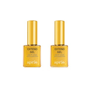 APRÉS gold bottle front view showing branding and compact 15mL size benefit