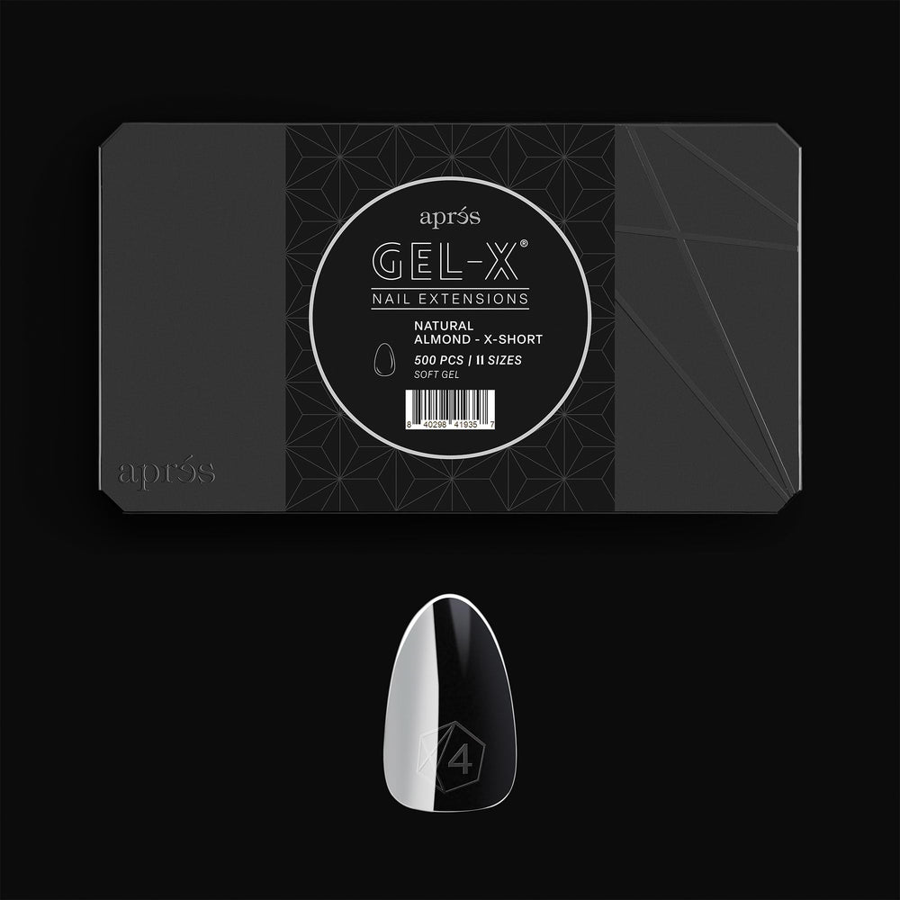 APRÉS front packaging showing 500 Gel-X tips and brand for easy restocking
