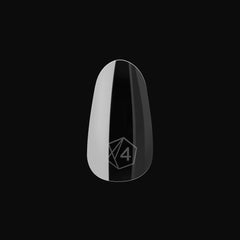 APRÉS tip applied on a finger illustrating natural round fit and comfortable wear