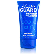 AQUA GUARD front packaging showing bottle and branding protects hair