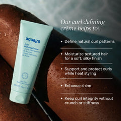 Aquage cream on palms ready for application demonstrating even coverage benefit