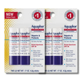 Aquaphor front pack showing four sticks and packaging benefit daily protection