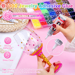 AraKulago tools including tweezers pickup pen and three 15ml B7000 glue tubes for precise adhesion