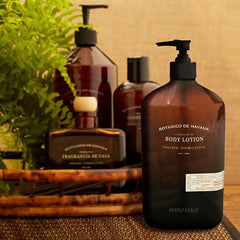 Archipelago Botanicals applied after shower demonstrating quick absorption and hydrated skin