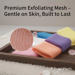 ARCH&M towel demonstrated across arm to show 35-inch reach benefit