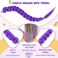 Arcpor braid clipped in hair demonstrating quick styling benefit