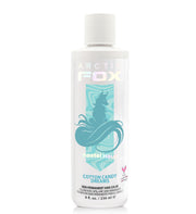 ARCTIC FOX front bottle view showing cotton candy blue shade and packaging benefits