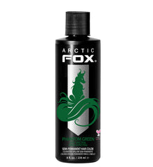 ARCTIC FOX bottle front view showing bold forest green and clear labeling benefit