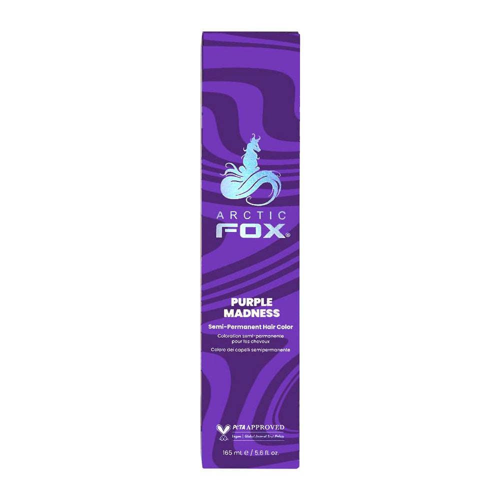 ARCTIC FOX front packaging showing purple dye and benefits