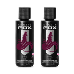 ARCTIC FOX front packaging showing vibrant burgundy color and two jars, highlights product identity