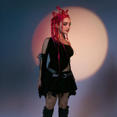 ARCTIC FOX Vi applied on pre-lightened hair showing vivid hot pink