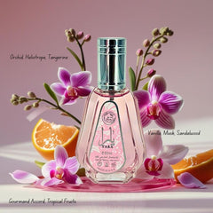Ard Al Zaafaran Yara bottle detail showing floral notes and elegant design benefit