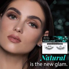 Hand holding Ardell 120 strip lash during application demonstrating easy placement and comfort
