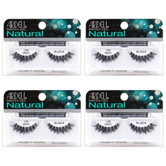 Ardell 120 front packaging showing four black natural look lashes for affordable everyday volume