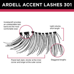 Ardell detailed view of fiber texture showing mid-length natural look
