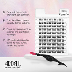 Ardell demonstrating application with tweezers for fast, precise placement