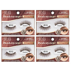 Ardell Balayage Wispies chestnut front packaging showing 4-pack convenience